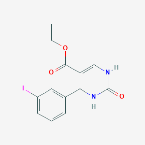molecular formula C14H15IN2O3 B5199062 Ethyl 4-(3-iodophenyl)-6-methyl-2-oxo-1,2,3,4-tetrahydropyrimidine-5-carboxylate 