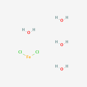 molecular formula Cl2FeH8O4 B051993 Iron dichloride tetrahydrate CAS No. 13478-10-9
