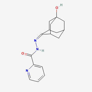 molecular formula C16H19N3O2 B5199306 N-[(5-hydroxy-2-adamantylidene)amino]pyridine-2-carboxamide 