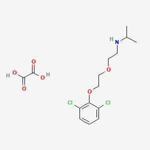 molecular formula C15H21Cl2NO6 B5199396 N-[2-[2-(2,6-dichlorophenoxy)ethoxy]ethyl]propan-2-amine;oxalic acid 