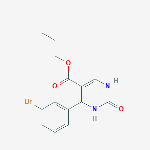 molecular formula C16H19BrN2O3 B5199621 Butyl 4-(3-bromophenyl)-6-methyl-2-oxo-1,2,3,4-tetrahydropyrimidine-5-carboxylate 