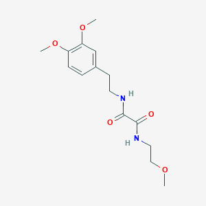 molecular formula C15H22N2O5 B5199876 N'-[2-(3,4-Dimethoxyphenyl)ethyl]-N-(2-methoxyethyl)ethanediamide 