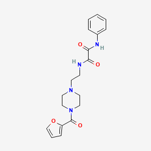 molecular formula C19H22N4O4 B5200068 N-{2-[4-(FURAN-2-CARBONYL)PIPERAZIN-1-YL]ETHYL}-N'-PHENYLETHANEDIAMIDE 