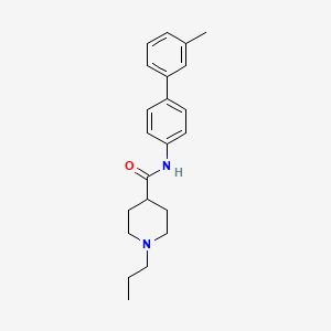 molecular formula C22H28N2O B5200074 N-(3'-methyl-4-biphenylyl)-1-propyl-4-piperidinecarboxamide 