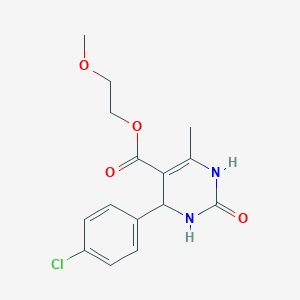 B5200121 2-methoxyethyl 4-(4-chlorophenyl)-6-methyl-2-oxo-1,2,3,4-tetrahydro-5-pyrimidinecarboxylate CAS No. 5616-27-3