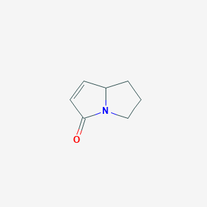 molecular formula C7H9NO B052003 5,6,7,8-四氢吡咯利嗪-3-酮 CAS No. 113727-94-9