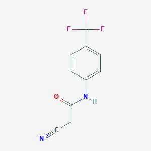 molecular formula C10H7F3N2O B052004 2-氰基-N-[4-(三氟甲基)苯基]乙酰胺 CAS No. 24522-30-3