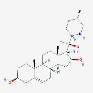 molecular formula C27H45NO3 B052007 Vertaline B CAS No. 118985-28-7
