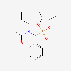 molecular formula C16H24NO4P B5201733 N-[diethoxyphosphoryl(phenyl)methyl]-N-prop-2-enylacetamide 