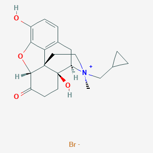molecular formula C₂₁H₂₆BrNO₄ B052019 Methylnaltrexone bromide, (17S)- CAS No. 916045-21-1