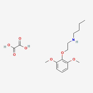 molecular formula C16H25NO7 B5202035 N-[2-(2,6-dimethoxyphenoxy)ethyl]butan-1-amine;oxalic acid 