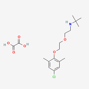 molecular formula C18H28ClNO6 B5202388 N-[2-[2-(4-chloro-2,6-dimethylphenoxy)ethoxy]ethyl]-2-methylpropan-2-amine;oxalic acid 