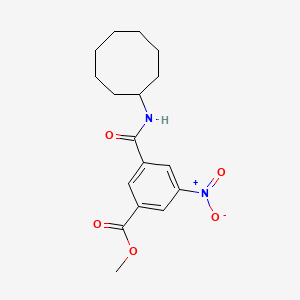 molecular formula C17H22N2O5 B5202830 Methyl 3-(cyclooctylcarbamoyl)-5-nitrobenzoate 