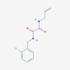 molecular formula C12H13ClN2O2 B5203168 N'-[(2-chlorophenyl)methyl]-N-prop-2-enyloxamide 