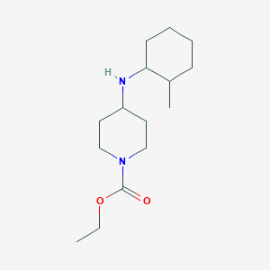 molecular formula C15H28N2O2 B5203261 Ethyl 4-[(2-methylcyclohexyl)amino]piperidine-1-carboxylate 
