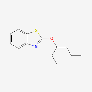 molecular formula C13H17NOS B5203265 2-hexan-3-yloxy-1,3-benzothiazole 