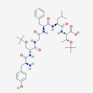 molecular formula C41H62N6O10 B052036 酪氨酸-D-丝氨酸(OtBu)-甘氨酸-苯丙氨酸-亮氨酸-苏氨酸(OtBu) CAS No. 114414-60-7