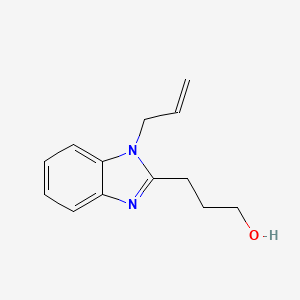 molecular formula C13H16N2O B5203898 3-(1-allyl-1H-benzo[d]imidazol-2-yl)propan-1-ol CAS No. 305347-63-1