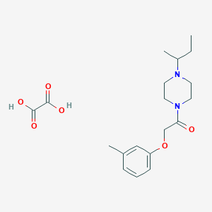 1-sec-butyl-4-[(3-methylphenoxy)acetyl]piperazine oxalate