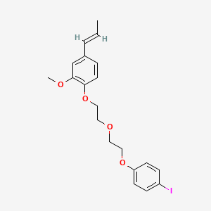 1-{2-[2-(4-iodophenoxy)ethoxy]ethoxy}-2-methoxy-4-(1-propen-1-yl)benzene
