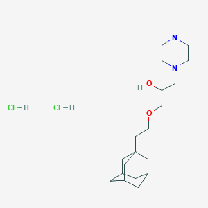 1-[2-(1-adamantyl)ethoxy]-3-(4-methyl-1-piperazinyl)-2-propanol dihydrochloride