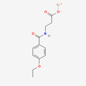 molecular formula C12H14LiNO4 B5203949 lithium;3-[(4-ethoxybenzoyl)amino]propanoate 