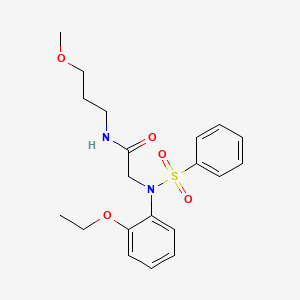 N~2~-(2-ethoxyphenyl)-N~1~-(3-methoxypropyl)-N~2~-(phenylsulfonyl)glycinamide