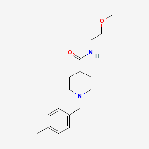 molecular formula C17H26N2O2 B5203981 N-(2-methoxyethyl)-1-(4-methylbenzyl)piperidine-4-carboxamide 