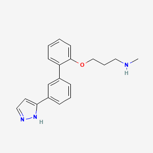 N-methyl-3-{[3'-(1H-pyrazol-3-yl)-2-biphenylyl]oxy}-1-propanamine trifluoroacetate
