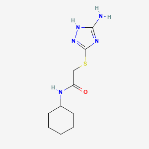 2-[(3-amino-1H-1,2,4-triazol-5-yl)thio]-N-cyclohexylacetamide
