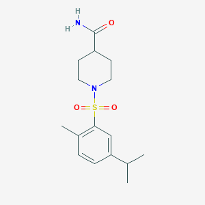 1-[(5-isopropyl-2-methylphenyl)sulfonyl]-4-piperidinecarboxamide