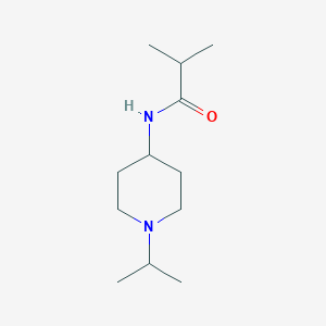 molecular formula C12H24N2O B5204084 N-(1-isopropyl-4-piperidinyl)-2-methylpropanamide 