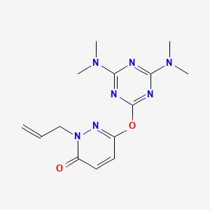 2-allyl-6-{[4,6-bis(dimethylamino)-1,3,5-triazin-2-yl]oxy}-3(2H)-pyridazinone