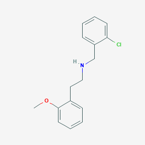 molecular formula C16H18ClNO B5204251 N-[(2-chlorophenyl)methyl]-2-(2-methoxyphenyl)ethanamine 