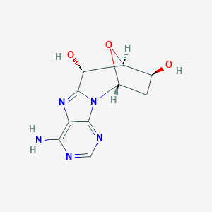 molecular formula C10H11N5O3 B052047 2'-Deoxy-8,5'-cycloadenosine CAS No. 117182-88-4