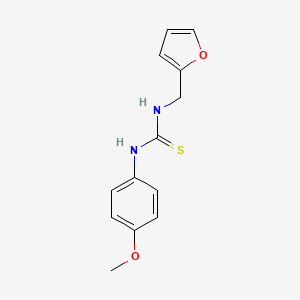 molecular formula C13H14N2O2S B5205111 1-(Furan-2-ylmethyl)-3-(4-methoxyphenyl)thiourea 