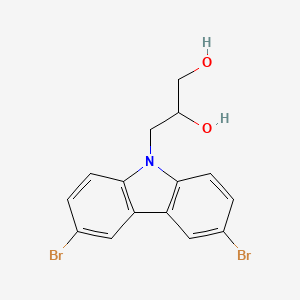 molecular formula C15H13Br2NO2 B5205241 3-(3,6-Dibromocarbazol-9-yl)propane-1,2-diol CAS No. 173157-92-1