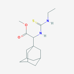 molecular formula C16H26N2O2S B5205329 Methyl 2-(1-adamantyl)-2-(ethylcarbamothioylamino)acetate 