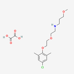 molecular formula C18H28ClNO7 B5205371 N-[2-[2-(4-chloro-2,6-dimethylphenoxy)ethoxy]ethyl]-3-methoxypropan-1-amine;oxalic acid 