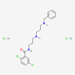 molecular formula C22H31Cl4N3O B5205396 N-[3-[3-[benzyl(methyl)amino]propyl-methylamino]propyl]-2,5-dichlorobenzamide;dihydrochloride 