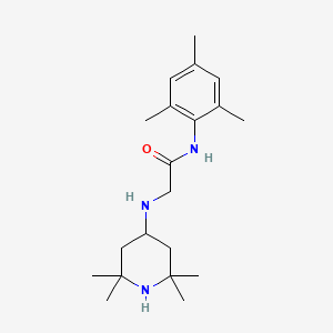 molecular formula C20H33N3O B5205642 N-Mesityl-2-[(2,2,6,6-tetramethyl-4-piperidinyl)amino]acetamide 