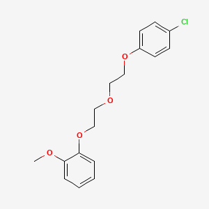 molecular formula C17H19ClO4 B5205663 1-Chloro-4-[2-[2-(2-methoxyphenoxy)ethoxy]ethoxy]benzene 