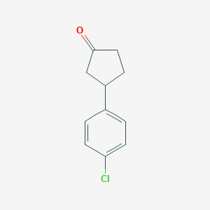 molecular formula C11H11ClO B052058 3-(4-氯苯基)环戊酮 CAS No. 115169-77-2