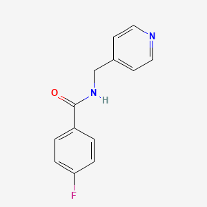 molecular formula C13H11FN2O B5205968 4-fluoro-N-(pyridin-4-ylmethyl)benzamide CAS No. 63825-03-6