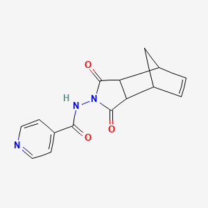 molecular formula C15H13N3O3 B5206705 N-(1,3-DIOXO-1,3,3A,4,7,7A-HEXAHYDRO-2H-4,7-METHANOISOINDOL-2-YL)ISONICOTINAMIDE 