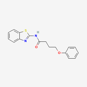 molecular formula C17H16N2O2S B5206761 N-(1,3-benzothiazol-2-yl)-4-phenoxybutanamide 