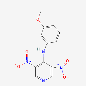molecular formula C12H10N4O5 B5206780 N-(3-methoxyphenyl)-3,5-dinitropyridin-4-amine 