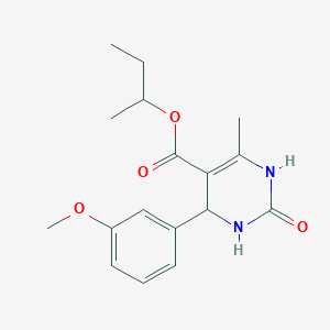 molecular formula C17H22N2O4 B5206783 Butan-2-yl 4-(3-methoxyphenyl)-6-methyl-2-oxo-1,2,3,4-tetrahydropyrimidine-5-carboxylate 