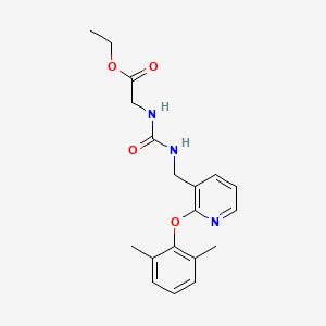 ethyl N-[({[2-(2,6-dimethylphenoxy)-3-pyridinyl]methyl}amino)carbonyl]glycinate