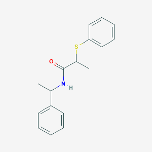 N-(1-phenylethyl)-2-(phenylthio)propanamide